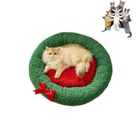 Générique Pawsmas Christmas Tree Triangle Cat Cave Bed,Removable and Washable Winter Closed-Off Cat Bed,Soft Comfortable House Tent for Cats Dogs,Suitable for Cats to Sleep,Nap,Hide and Play (A-S)