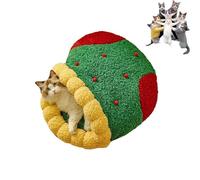 Générique Pawsmas Christmas Tree Triangle Cat Cave Bed,Removable and Washable Winter Closed-Off Cat Bed,Soft Comfortable House Tent for Cats Dogs,Suitable for Cats to Sleep,Nap,Hide and Play (B-S)