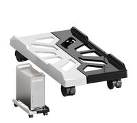 Générique PC pour Sol - métal/Plastique ventilé, CPU Mobile réglable shorttail, étagère PC roulante shorttail | Conception Durable et Stable, Longue Queue pour Le Travail organisé du de