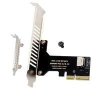 Générique PCIE Expansion Card, External Double Port Adapter, High Fast PC Accessory, Enhanced Read Write for Motherboard, Laptop, Data Transmission, Stable Workplace Bandwidth