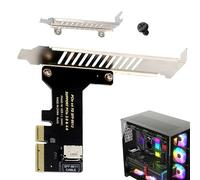 Générique PCIe Expansion Card, External Interface Card, High-Speed Data Adapter, Double-Port Computer Accessory, Enhanced Read/Write Performance Module for Motherboards, Laptops, Workstation