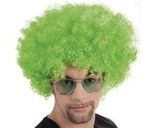 Générique - Pe410/Vert - Perruque Afro Vert 135 GR Taille Unique