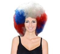 Perruque big afro tricolore - Déguisements et fêtes G