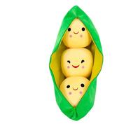 Générique Pea Pod Pillow - Adorable Green Bean Shape Toy, Premium cozys Material Smooth Touch, Charming Couch Decor Accessory Relaxing Support Cushion | Ideal for Children Home Lounge Present