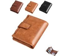 Générique Peachloft Wallet, Peachloft Men's RFID Blocking Bifold Wallet, PU Leather Multi-Card Holder Anti-Theft Wallets for Men (Khaki)
