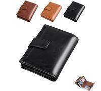 Générique Peachloft Wallet, Peachloft Men's RFID Blocking Bifold Wallet, PU Leather Multi-Card Holder Anti-Theft Wallets for Men (Black)