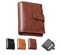 Générique Peachloft Wallet, Peachloft Mens Wallet, Theft Coin Purse, Two-Fold Large Capacity with Multiple Card Slots (Coffee)