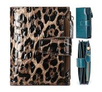 Générique Peachloft Wallet, RFID Shielded Bifold PU Leather Wallet, Slim Multi-Card Holder with Coin Pockets for Daily Unisex (Leopard Print)