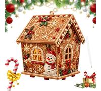 Générique Pearl Art House Shape Christmas 5D Dazzling Beads DIY Decorations