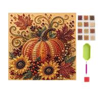 Générique Pearl Art Kit | 5D Fall Theme DIY Handmade Gems Painting Set | 5D Fall Theme DIY Handmade Gems Painting Set - 180g Holiday Wall Decor and Festive Craft Gift for Women and Mothers