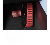 Générique Pédales De Frein D'accélérateur De Voiture en Alliage D'aluminium, Couvre-pédales Antidérapants De Carburant De Voiture, Accessoires pour BYD pour Seal EV(Rosso)