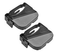 Générique Pédales de Siège Arrière de Vélo Pliantes en Acier Noir, Protection des Pieds pour Vélo Électrique et VTT, Accessoire Pratique pour Cyclisme