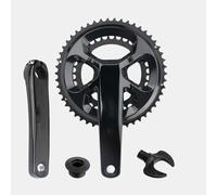 Générique Pédalier de vélo de Route, manivelles en Alliage de 170 mm compatibles avec Double Plateau 11/12 Vitesses, Options 50/34T et 53/39T(53/39T)