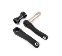 Générique Pédalier de vélo léger 110-160mm 28T-36T 7-10 Vitesses Noir | Pièces de rechange de cyclisme à plateau unique, bras de manivelle multi-longueurs