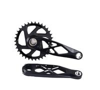 Générique Pédalier de VTT 24 mm, axe Creux 165/170/175, Compatible Shimano(Crank 34T,165mm)