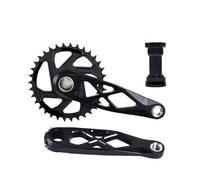 Générique Pédalier de VTT 24 mm, axe Creux 165/170/175, Compatible Shimano(Crank 34T BB,165mm)