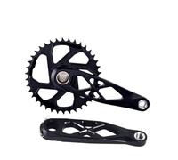 Générique Pédalier de VTT 24 mm, axe Creux 165/170/175, Compatible Shimano(Crank 38T,165mm)
