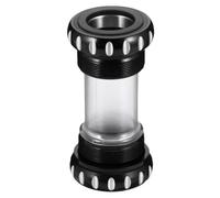 Générique Pédalier VTT Fileté en Aluminium Noir, Étanche, Rigide | Double Joint, Section Centrale Plastique, Joints Séparés, Rondelles Séparées, pour Mécanique Vélo et Entretien