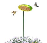 Générique Pedestal Bird Baths - Bird Bath for Outside | Metal Garden Decor Water Station | for Deck Patio Backyard Yard Balcony Railing Ground Pool Window