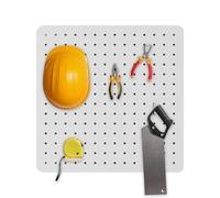 Générique Peg Board, Wall Mounted Desk Pegboard, Space-Saving Storage Panels, Easy Access Installation for Living Room, Craft Room, Study, Kitchen, Office, Students, Daily Use, 15.75x15.75 inches