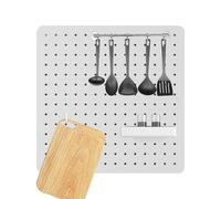 Générique Peg Board, Wall Mounted Panel, Desk Organization System, Space-Saving Storage Grid, Functional Display for Living Room Craft Study Office Students Kitchen Kids Children Daily Use
