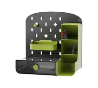 Générique Pegboard Desk Organizer with Tabletop Storage Rack, Adjustable Pegboard Shelves for Space-Saving Display and Organization in Home Offices, Dormitory, Or Study Room