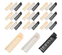 Générique Peigne à Cheveux Pliable Antistatique Portable 30pcs en Plastique Léger Design Double Dents Large, pour Voyage et Coiffage Quotidien
