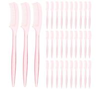 Générique Peigne à et Sourcils pour Maquillage Précis en 100pcs, Brosse à Sourcils Outil Compact Couleur Aléatoire pour Voyage et Finition Naturelle