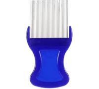 Générique Peigne à puces Élimination des poux de Chat Peigne de toilettage Détachant pour Animaux de Compagnie Peigne pour Chien en Acier Inoxydable avec poignée en Plastique pour