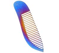 Générique Peigne de Coiffure Design Portable de Poisson en Alliage de Titane Anti-statique Résistant Rouille Émoussé des Dents pour Salon