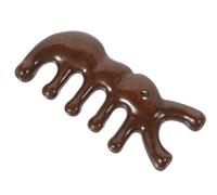 Générique Peigne de Massage en Bois de Santal Forme Fourmi Stimulateur de Cuir Chevelu à Dents Larges Masseur Portatif pour Cheveux Secs et Mouillés Compact pour Usage Quotidien et