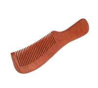 Générique Peigne de Massage en Bois de Santal Marron, Portable et Naturel, Peigne Démêlant pour Cheveux Bouclés, pour Coiffure et Relaxation Musculaire