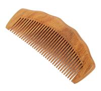 Générique Peigne de Massage en Bois de Santal Marron pour Cheveux, Démêlant et Favorisant la Circulation, Forme Dos de Dragon, Portable et Pratique Usage Quotidien