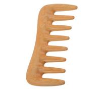 Générique Peigne de Massage en Buis à Dents Larges Portable pour Femmes Cheveux Bouclés Secs ou Humides Format Compact pour Voyage et Massage du Cuir Chevelu