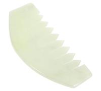 Générique Peigne de Massage en Jade Naturel Blanc Anti-statique pour Stimuler le Cuir Chevelu Brosse de Massage pour Cheveux Relaxation et Soin