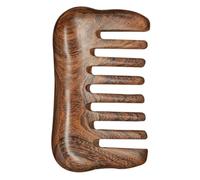 Générique Peigne de Massage ou Présent D'anniversaire Marron en Bois de Santal Facile à Transporter Soulage pour Cheveux Bouclés pour Salon