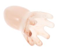 Générique Peigne de Massage Pratique et Résistant la Déformation Beige en Résine Large Dents pour Soin Cuir Chevelu et Détente Visage
