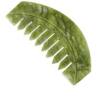 Générique Peigne Jade Massage Cheveux Naturel, Outil de Grattage Portable pour Stimulation Cuir Chevelu et Détente Quotidienne
