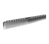 Générique Peigne Professionnel Dents Fines et Larges en Acier Inoxydable Noir Taille L pour Coupe et Coloration pour Coiffure Salon Adapté à Tous Types de Cheveux