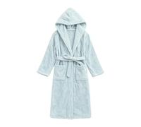 Générique Peignoir à Capuche personnalisé avec Un prénom, en éponge 340 GR 100% Coton，Robe de Chambre Femme Hiver, Peignoirs Flannel Douce avec Poches.