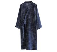 Générique Peignoir De Bain Eponge Homme Piscine Grande Taille Peignoirs Polaire Nid Dabeille Manches Longues Satin avec Poches Microfibre