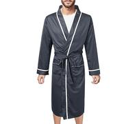 Générique Peignoir de Bain Homme,Robes Chambre et Kimonos Poncho pour Homme Vêtements détente nuit Couleur Unie Toutes les Saisons Casual Maison Automne Hiver