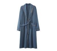 Générique Peignoir de bain pour Homme Kimono Japonais Léger et long Vintage Chemises nuit Robes du Matin Longues Doux la peau Casual Maison Automne Hiver