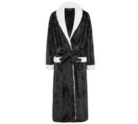 Générique Peignoir en Peluche Mi-Long Homme Hiver Chaud Épais Peignoir Couples Doux Pas Cher a La Mode Veste Peignoirs Ultra Doux Robe De Chambre Polaire Homme