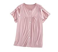 Générique Peignoir Homme Les vêtements sont faciles à Mettre et à enlever pour Les Personnes âgées lit après Une Fracture en été.(Red,XXL)