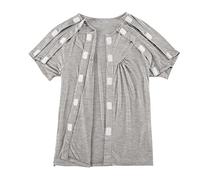 Générique Peignoir Homme Les vêtements sont faciles à Mettre et à enlever pour Les Personnes âgées lit après Une Fracture en été.(Grey,L)