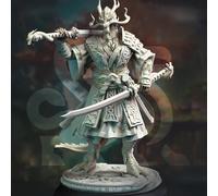 Générique Peinta 3D - Imp. haute qualité de figurine en résine à peindre de chez DM Stash dans l'univers An Eastern Journey - Ryuma (2 tailles disponible) (75mm : 77.93 x 66.63 x 96.09 mm)