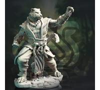 Générique Peinta 3D - Imp. haute qualité de figurine en résine à peindre de chez DM Stash dans l'univers An Eastern Journey - Raiko (2 tailles disponible) (75mm : 68.49 x 69.54 x 91.48 mm)