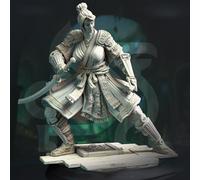 Générique Peinta 3D - Imp. haute qualité de figurine en résine à peindre de chez DM Stash dans l'univers An Eastern Journey - Yushin 3+1 pièces (2 tailles dispo) (32mm : 37.46 x 14.82 x 35.59 mm)