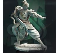 Générique Peinta 3D - Imp. haute qualité de figurine en résine à peindre de chez DM Stash dans l'univers An Eastern Journey - Jin Shi (2 tailles disponible) (75mm : 84.79 x 36.51 x 94.76 mm)